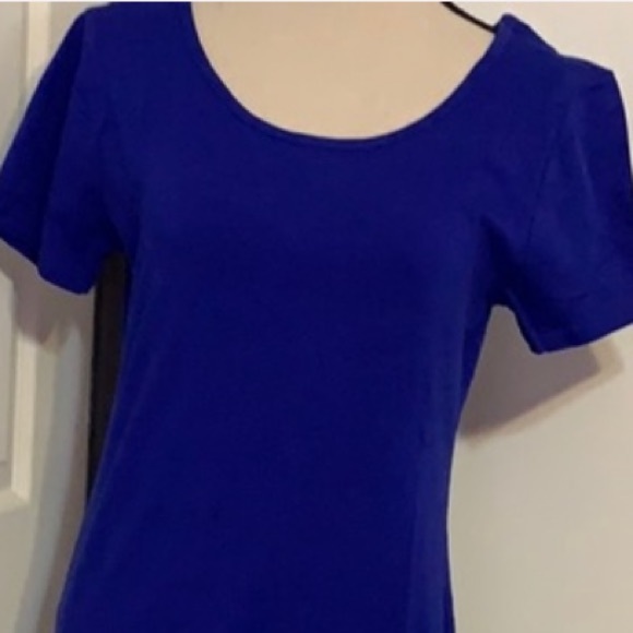 Blue Short Sleeve Classic Midi Dress - Picture 5 of 9